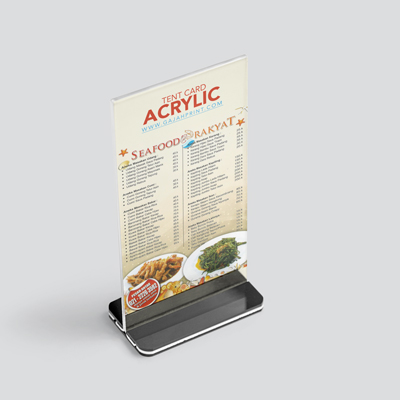 Tent Card Akrilik
